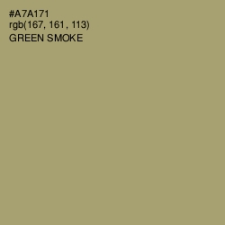 #A7A171 - Green Smoke Color Image